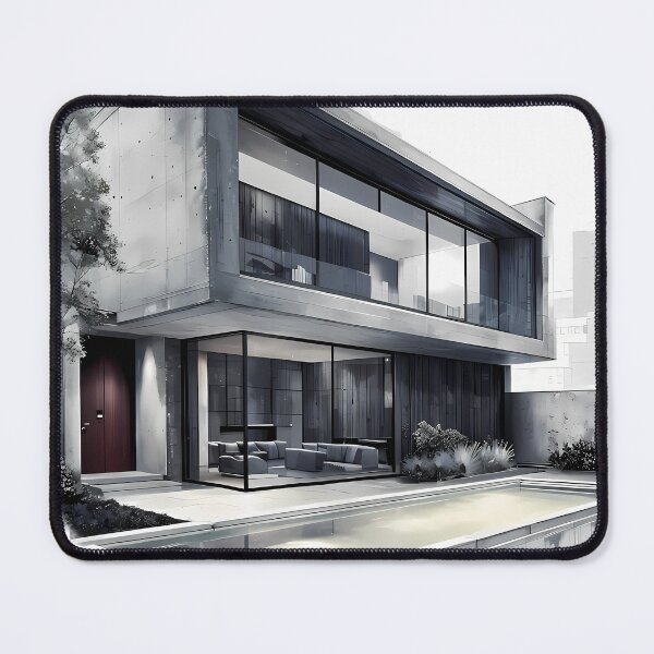 Item preview, Stone Cold Home - Modern Brutalist Concrete Villa designed and sold by Modern Nest Art.