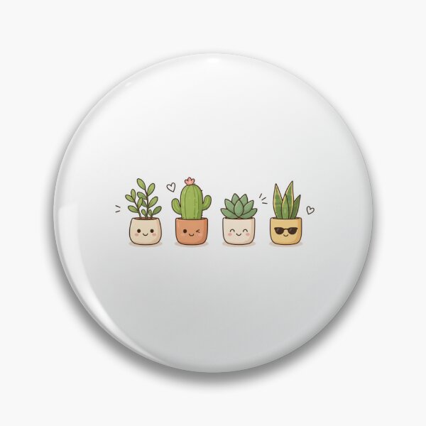 Item preview, Cute Succulent & Cactus Cartoon – Kawaii Plant Pot Aesthetic Design designed and sold by LunaVales.
