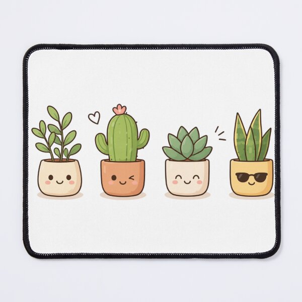 Item preview, Cute Succulent & Cactus Cartoon – Kawaii Plant Pot Aesthetic Design designed and sold by LunaVales.
