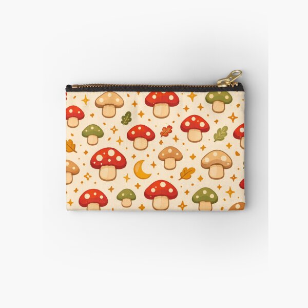 Item preview, Autumn Mushroom Seamless Pattern - Cozy Cottagecore Forest | Toadstool Fall Leaves Repeat Design designed and sold by simpleyetcanva.