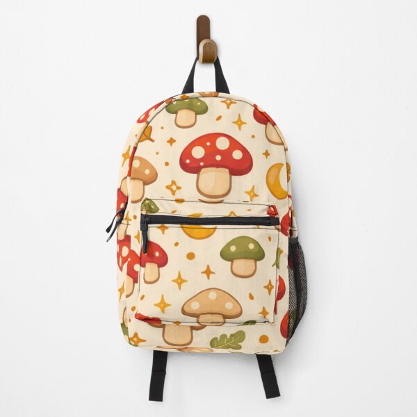 Item preview, Autumn Mushroom Seamless Pattern - Cozy Cottagecore Forest | Toadstool Fall Leaves Repeat Design designed and sold by simpleyetcanva.