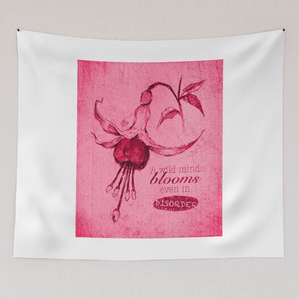 Item preview, BLOOMING DISORDER RED PINK POSTER designed and sold by melyverso.