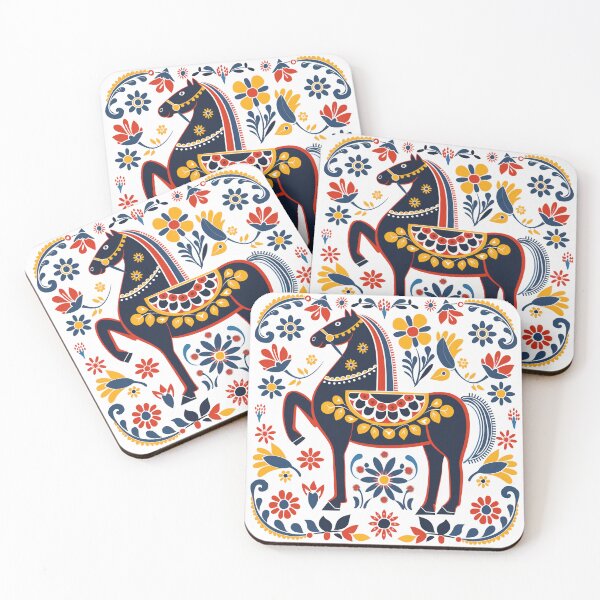 Item preview, Swedish Dala Horses, Floral Horses designed and sold by xiao xuans.