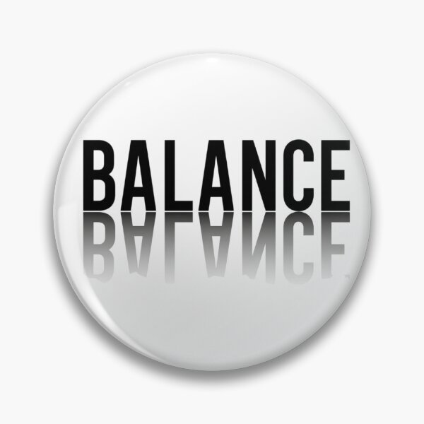 Item preview, Mirror Balance Typography Minimalist Design Reflection Aesthetic Black White Motivational Quote Clean Modern Text Art designed and sold by Sanika arts .
