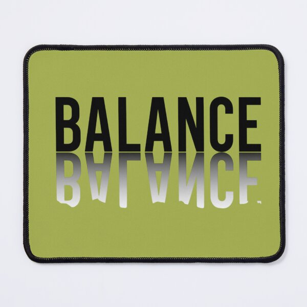 Item preview, Mirror Balance Typography Minimalist Design Reflection Aesthetic Black White Motivational Quote Clean Modern Text Art designed and sold by Sanika arts .
