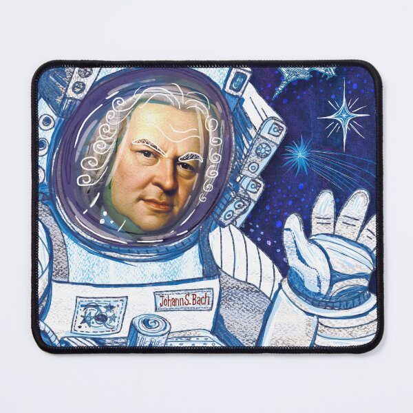 Item preview, Bach Portrait Art Print, Great Classical Music Composer designed and sold by Bearlala.