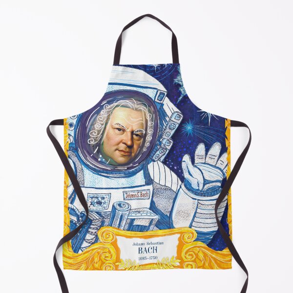 Item preview, Bach Portrait Art Print, Great Classical Music Composer designed and sold by Bearlala.