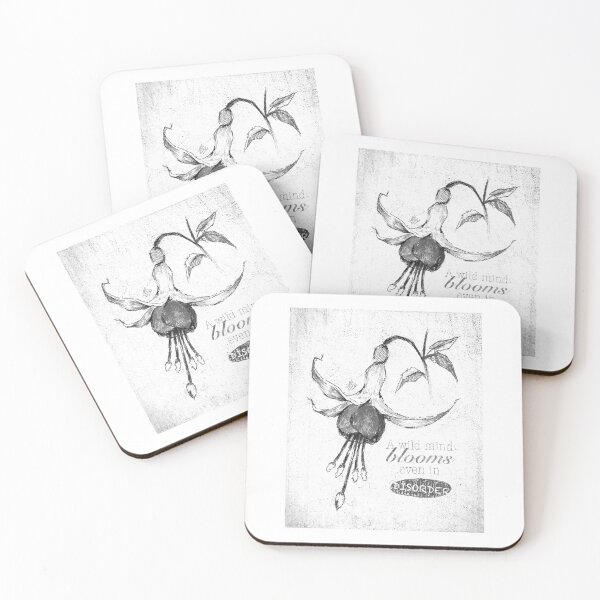 Item preview, BLOOMING DISORDER SILVER WHITE POSTER designed and sold by melyverso.