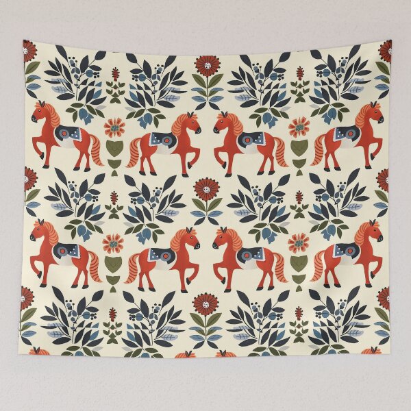 Item preview,  Swedish Dala Horses, Floral Horses designed and sold by xiao xuans.
