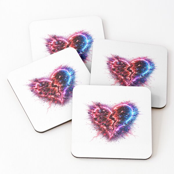 Item preview, Extreme Broken Glitch Heart Neon – Cyberpunk Love Chaos designed and sold by UnglaublichGut.
