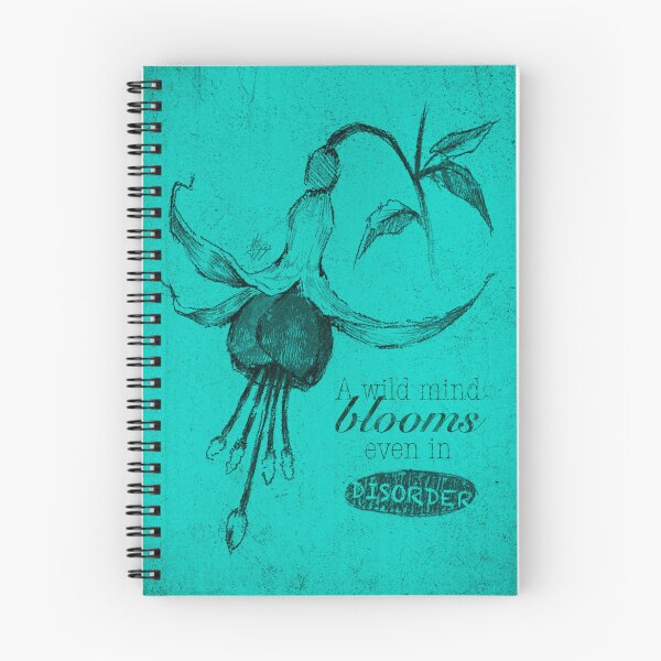 Item preview, BLOOMING DISORDER CYAN FLOWER POSTER designed and sold by melyverso.