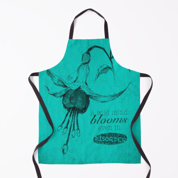 Item preview, BLOOMING DISORDER CYAN FLOWER POSTER designed and sold by melyverso.