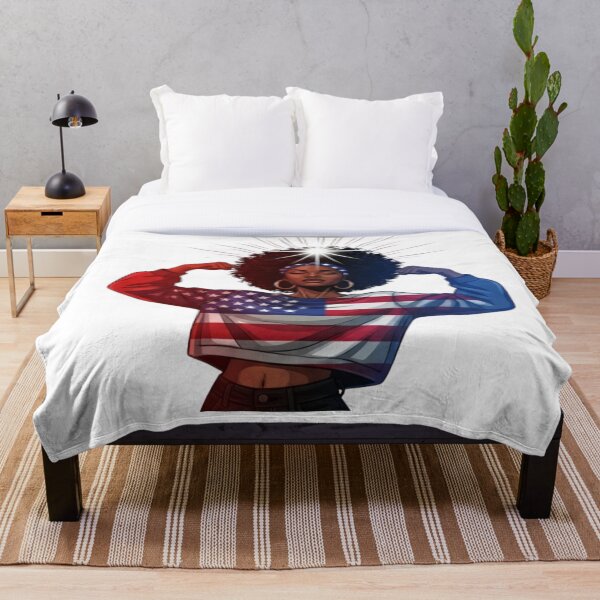 Item preview, Juneteenth Strong Black Woman Flexing Afro American Flag T-Shirt | Juneteenth 2025 Gift | Black History Pride Shirt | Freedom Day Tee designed and sold by nancysdaughter.