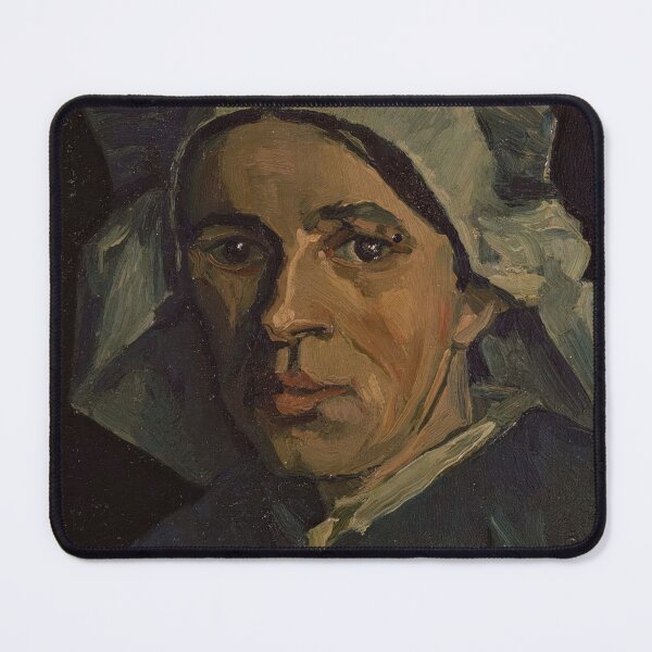 Item preview, Head of a Woman by Vincent van Gogh: Post Impressionist Portrait Poster designed and sold by artofuniverse.