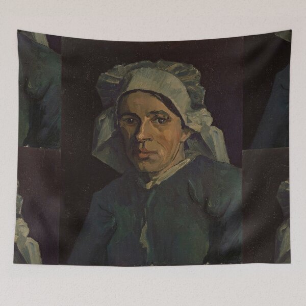 Item preview, Head of a Woman by Vincent van Gogh: Post Impressionist Portrait Poster designed and sold by artofuniverse.