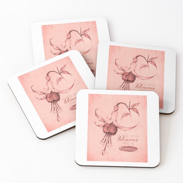 Item preview, BLOOMING DISORDER SALMON POSTER designed and sold by melyverso.