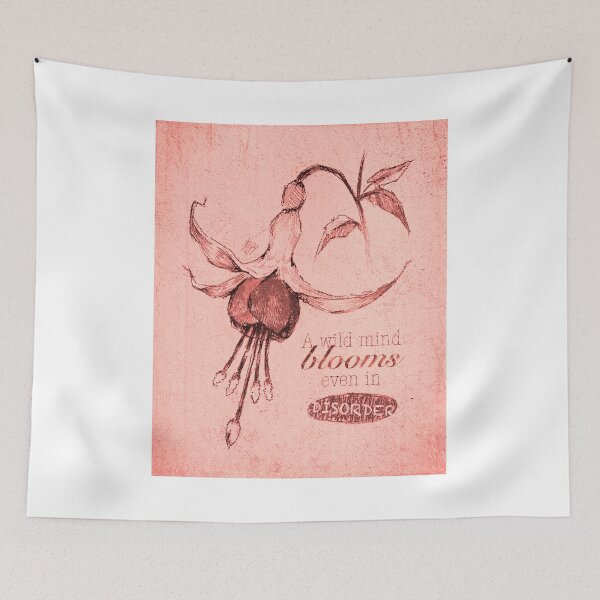 Item preview, BLOOMING DISORDER SALMON POSTER designed and sold by melyverso.