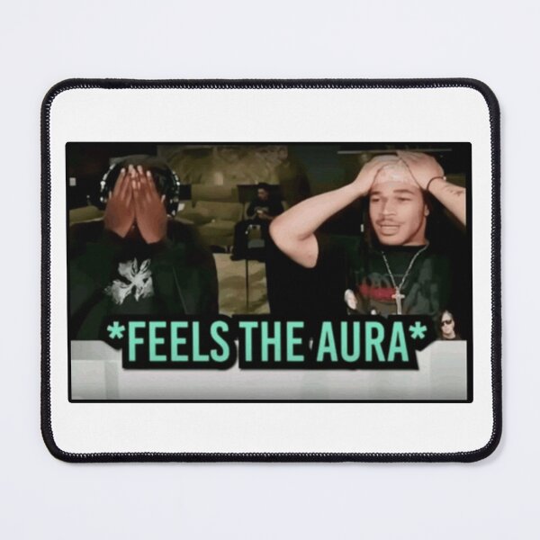Item preview, FEELS THE AURA IG REACTION IMAGE MEME GIF designed and sold by Python Designs .