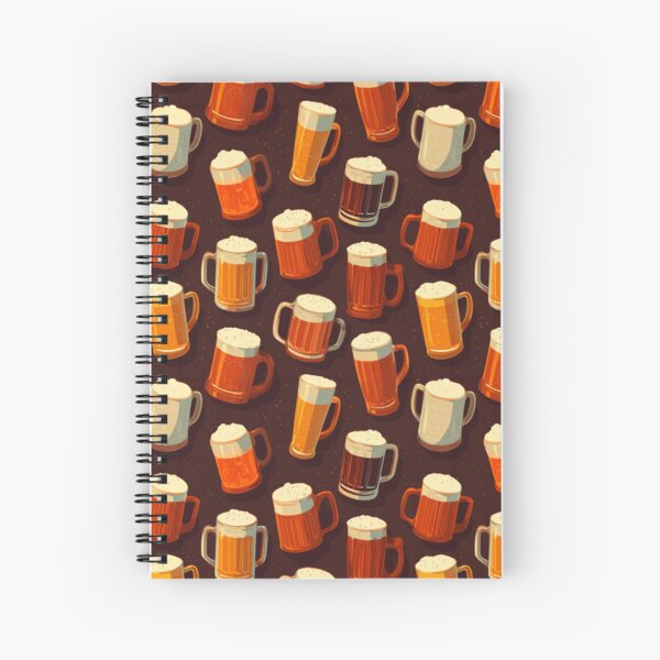 Item preview, Retro Beer Mugs Pattern Craft Beer Lover Design designed and sold by NicolasGlowArt.