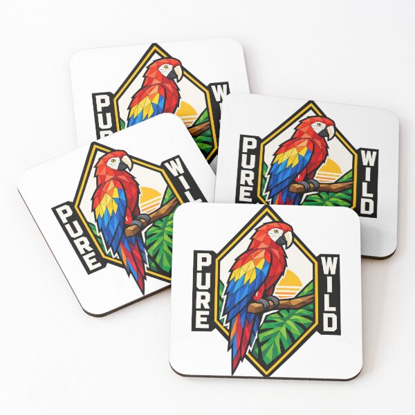 Item preview, Pure Wild Parrot Design – Colorful Geometric Macaw Tropical Jungle Art designed and sold by SaDesign99.