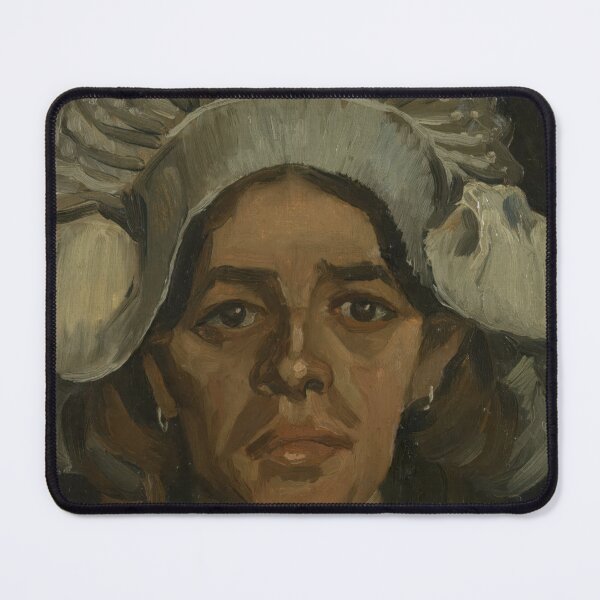 Item preview, Head of a Woman by Vincent van Gogh: Post Impressionist Portrait Print designed and sold by artofuniverse.