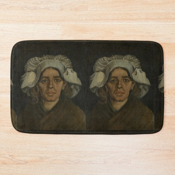 Item preview, Head of a Woman by Vincent van Gogh: Post Impressionist Portrait Print designed and sold by artofuniverse.