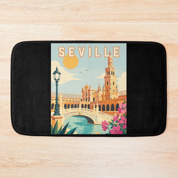 Item preview, Seville in Andalusia, Spain, Vintage Art Travel Landscape designed and sold by MaateoDesign.