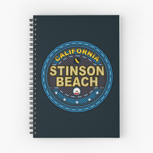 Item preview, Stinson Beach California stitching effect blue designed and sold by studioss76.