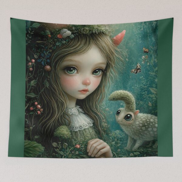 Item preview, The Hidden Garden. Pop Surrealism Art inspired by Mark Ryden. Lowbrow art.. designed and sold by Piagor.