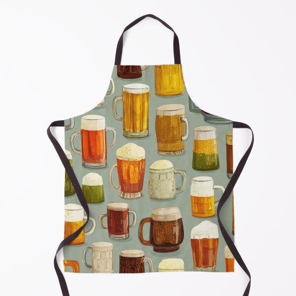 Item preview, Variety Beer Mugs Pattern Brew Pub Ale Lager designed and sold by NicolasGlowArt.