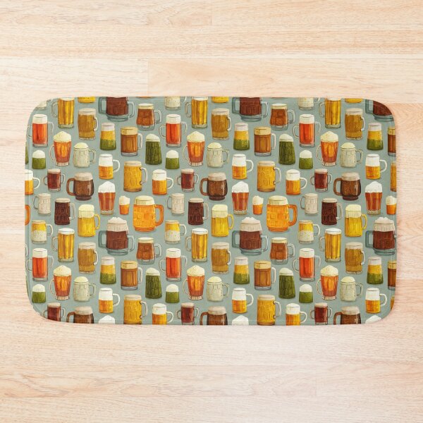 Item preview, Variety Beer Mugs Pattern Brew Pub Ale Lager designed and sold by NicolasGlowArt.