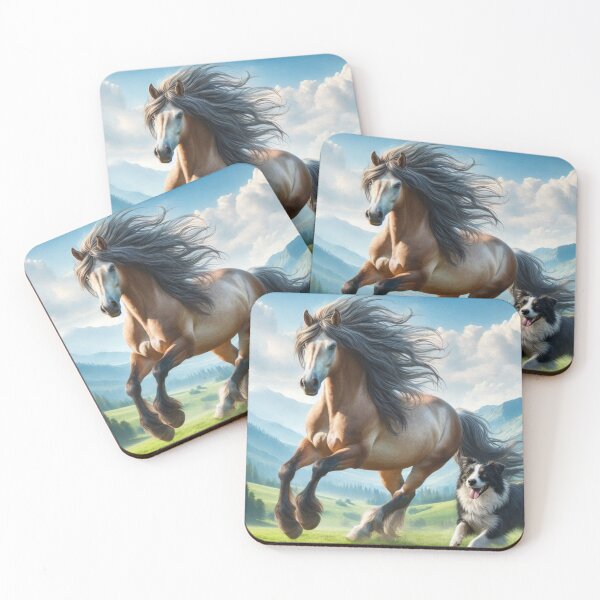 Item preview, Best Friends Horse and Dog designed and sold by TinCatOutPost.