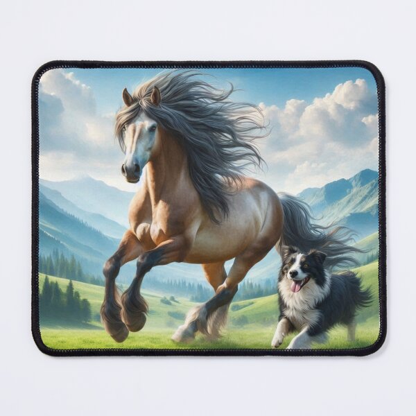 Item preview, Best Friends Horse and Dog designed and sold by TinCatOutPost.