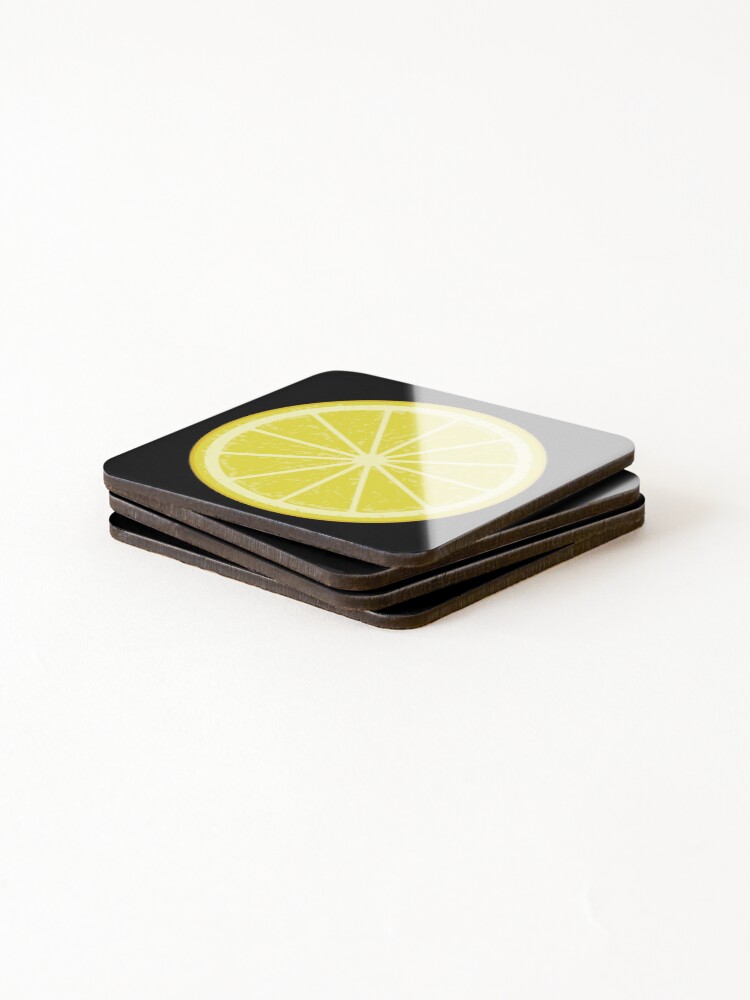 Thumbnail 4 of 5, Coasters (Set of 4), Lemon Slice designed and sold by sifis.