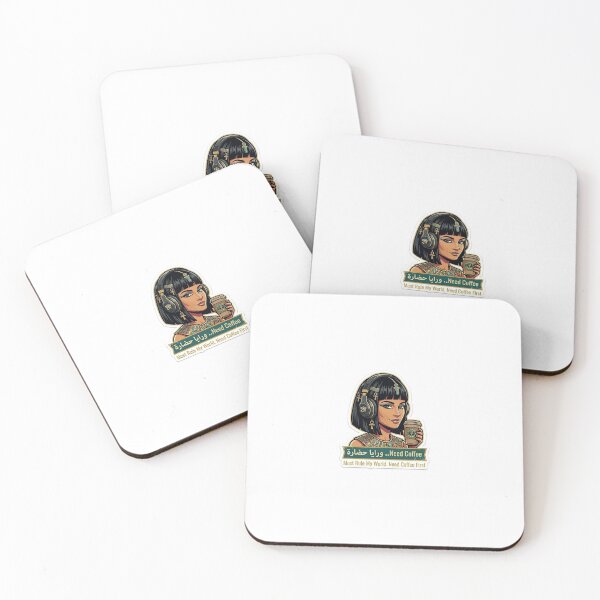 Item preview, Modern Queen Cleopatra "Need Coffee" Meme Sticker designed and sold by Venvv.