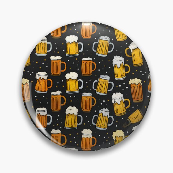Item preview, Beer Mug Pattern Craft Beer Lover Design designed and sold by NicolasGlowArt.
