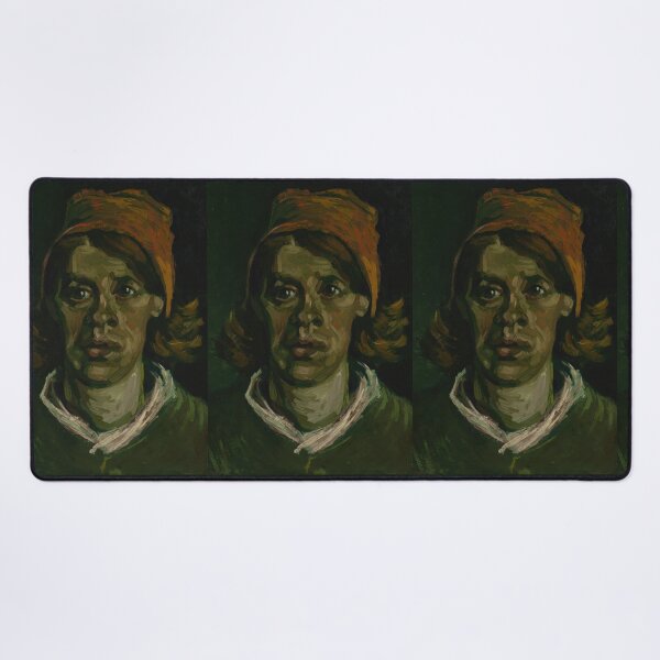 Item preview, Head of a Woman by Vincent van Gogh: Post Impressionist Portrait Poster designed and sold by artofuniverse.