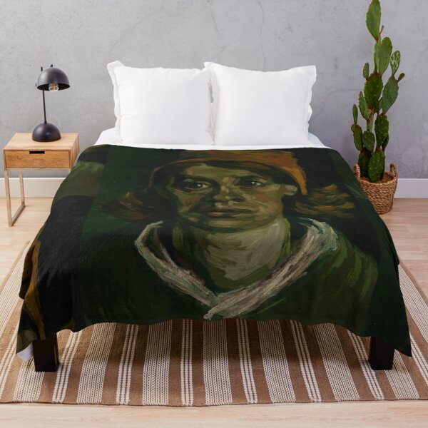 Item preview, Head of a Woman by Vincent van Gogh: Post Impressionist Portrait Poster designed and sold by artofuniverse.