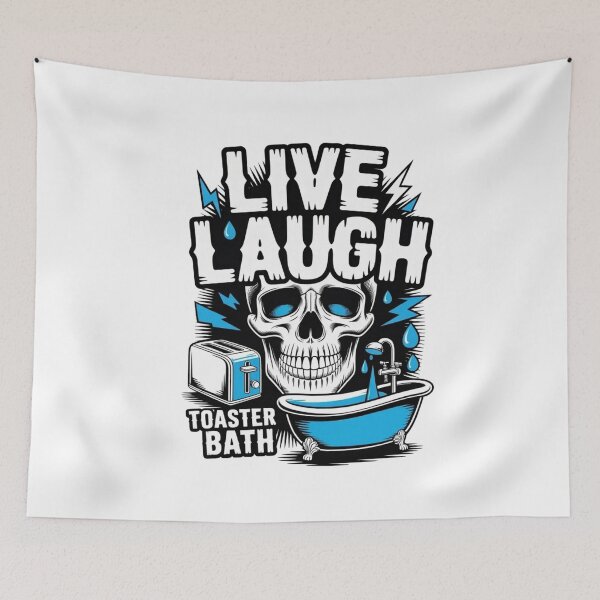 Item preview, Funny Toaster Bath T-Shirt - Live Laugh Toaster Bath Graphic Tee designed and sold by MerchlyMike.