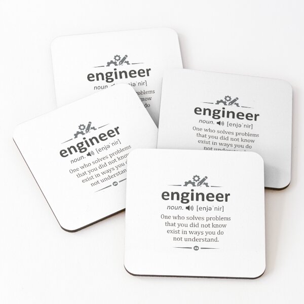 Item preview, Engineer Definition Print - STEM Dictionary Art - Funny Problem Solver Poster designed and sold by JLMWorks.