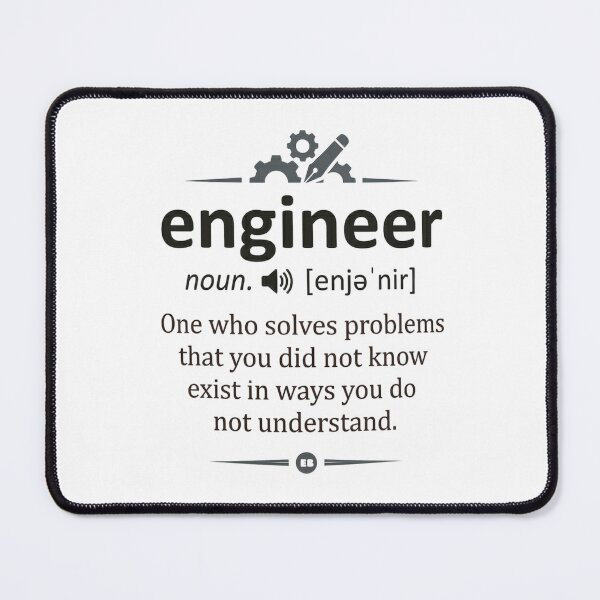 Item preview, Engineer Definition Print - STEM Dictionary Art - Funny Problem Solver Poster designed and sold by JLMWorks.