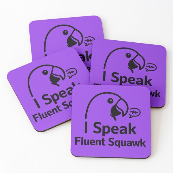 Item preview, I Speak Fluent Squawk – Minimalist Parrot Quote Design – Parrot Lover designed and sold by DesignHouse07.