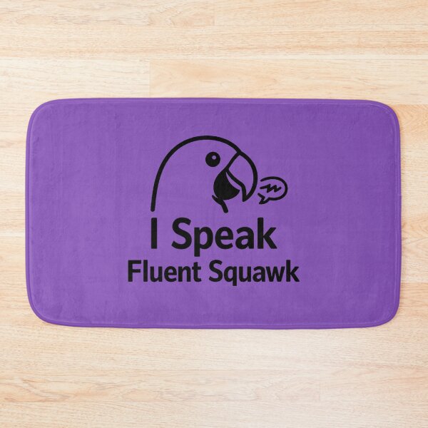 Item preview, I Speak Fluent Squawk – Minimalist Parrot Quote Design – Parrot Lover designed and sold by DesignHouse07.