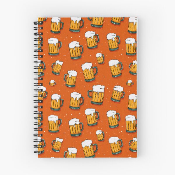 Item preview, Frothy Beer Mugs Pattern Ale Lager Drinker designed and sold by NicolasGlowArt.