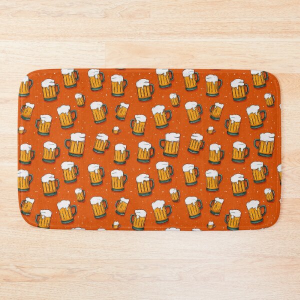Item preview, Frothy Beer Mugs Pattern Ale Lager Drinker designed and sold by NicolasGlowArt.