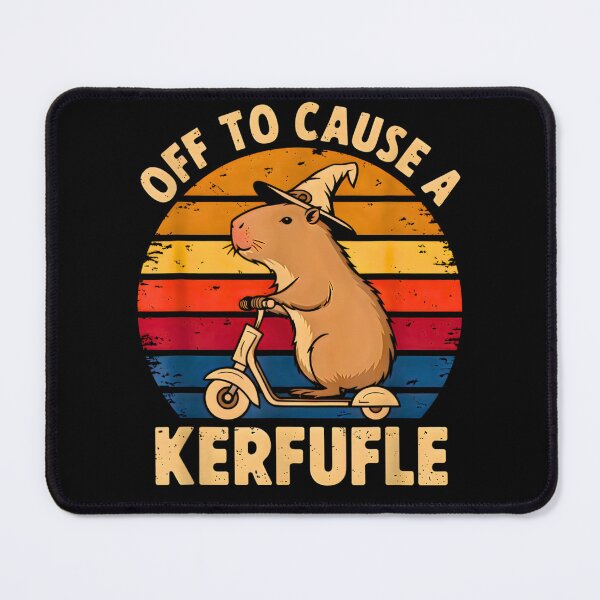 Item preview, Off To Cause A Kerfuffle Groundhog Funny Capybara Meme designed and sold by FerminVigo.