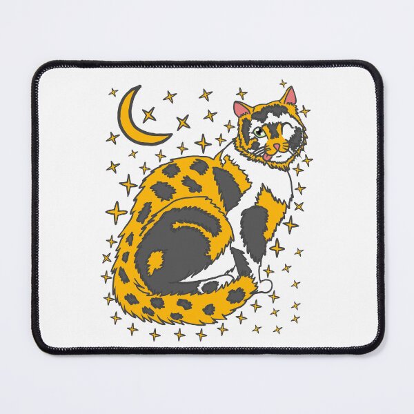 Item preview, Kitty Cat Moon and Stars designed and sold by Colmeia de Ideias.