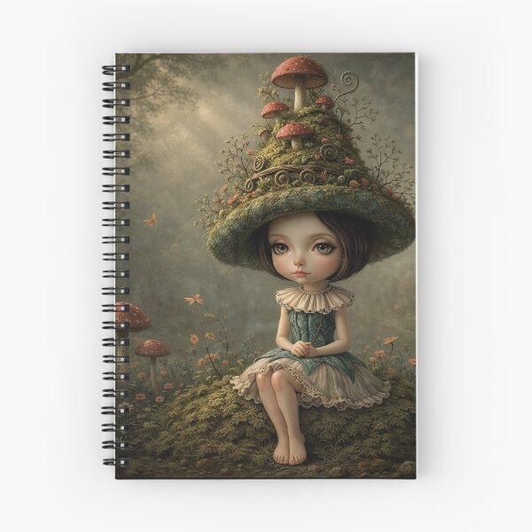 Item preview, The Mushroom Keeper. Pop Surrealism Art inspired by Mark Ryden. Lowbrow art.. designed and sold by Piagor.
