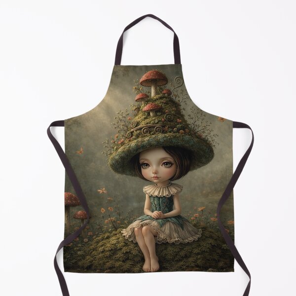 Item preview, The Mushroom Keeper. Pop Surrealism Art inspired by Mark Ryden. Lowbrow art.. designed and sold by Piagor.