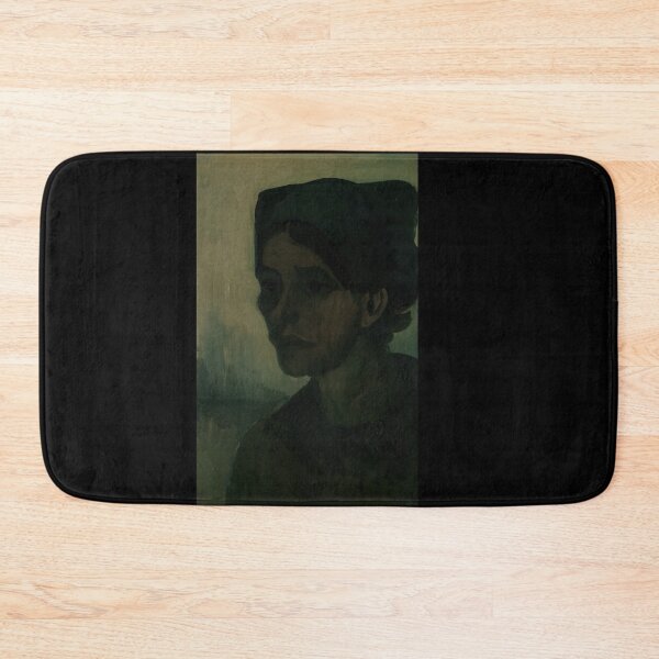 Item preview, Head of a Woman by Vincent van Gogh: Moody Post Impressionist Portrait designed and sold by artofuniverse.